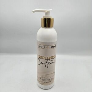 Bask & Lather Replenish Conditioner Deep Hydrating Natural Formula 8 fl oz - New